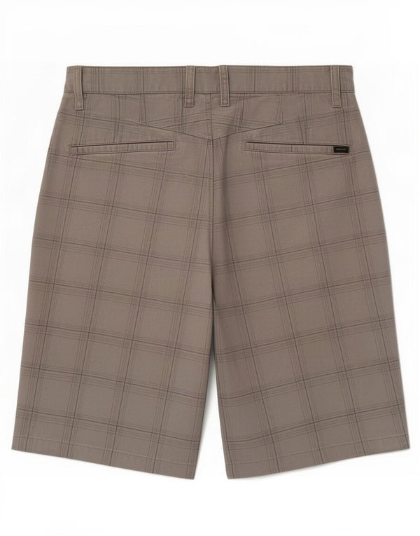 Volcom Mens Chino Shorts Médio W32 Cinza Xadrez
