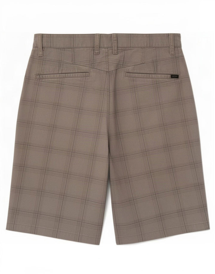 Volcom Mens Chino Shorts Médio W32 Cinza Xadrez