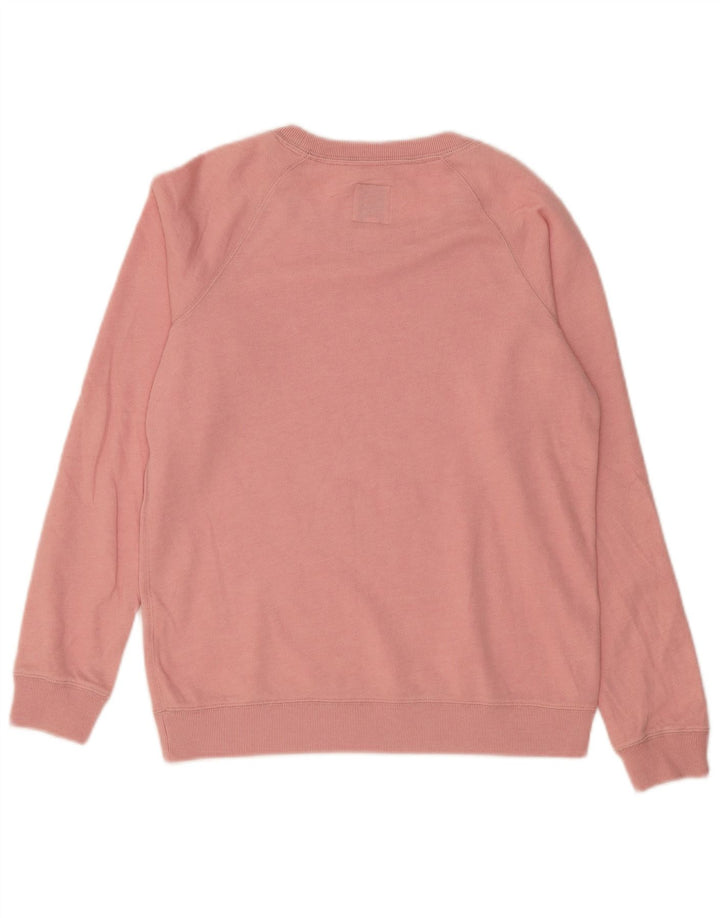 Jack Wills moletom feminino jumper Reino Unido 10 pequeno algodão rosa