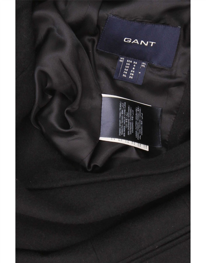 Jaqueta blazer feminina Gant com 1 botão Reino Unido 8 pequena lã azul marinho