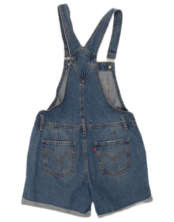 Shorts jeans Levi's Girls Dungarees 13-14 anos W28 algodão azul