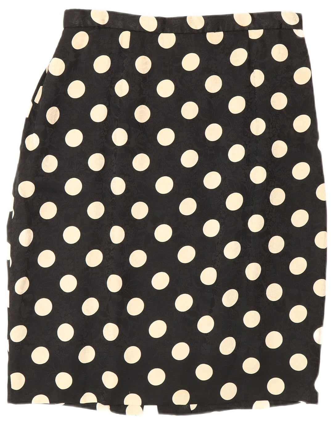 Conjunto de saia feminina vintage manga curta 2 peças Reino Unido 12 médio W28 preto