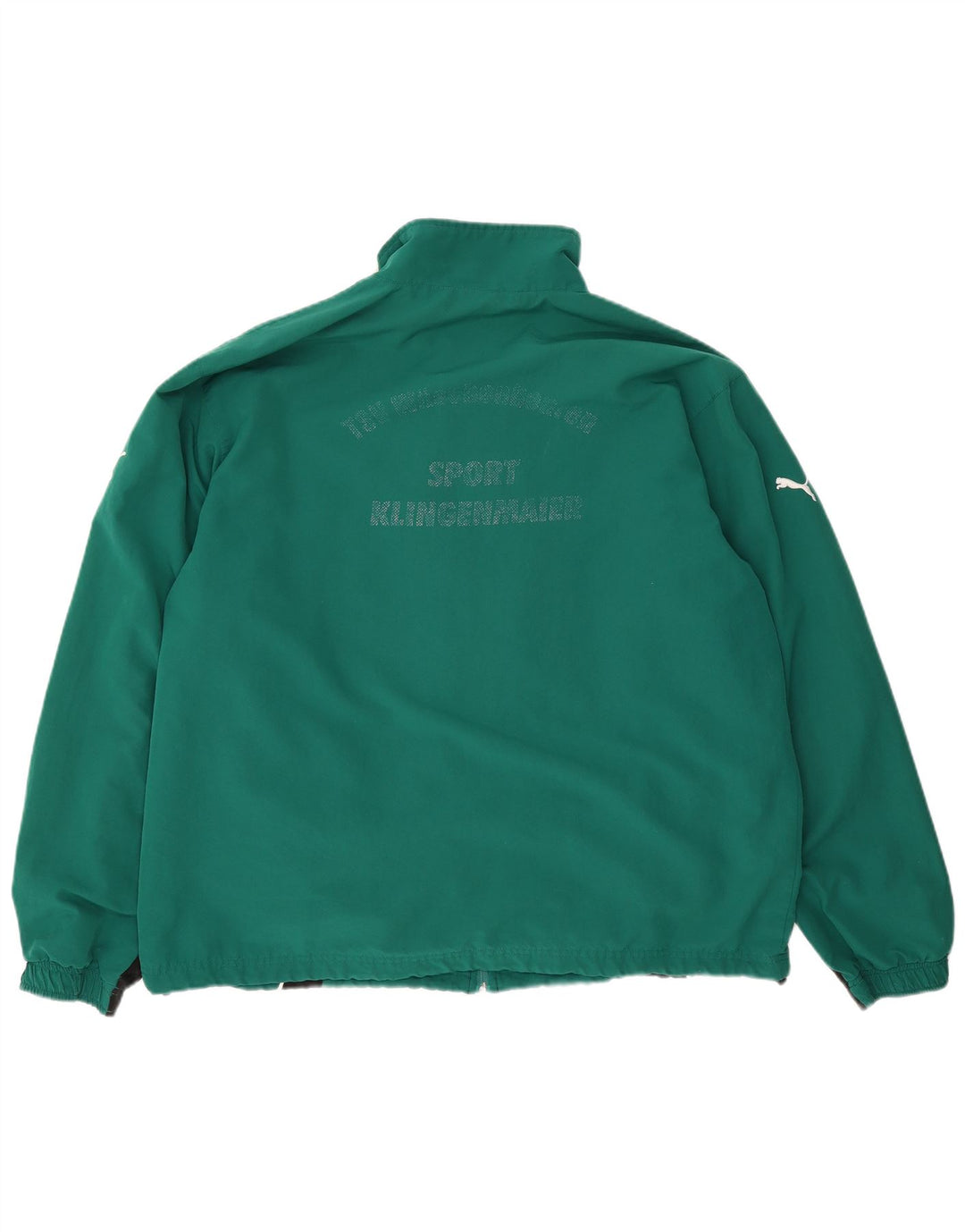 Puma Mens Graphic Tracksuit Top Jaqueta XL Verde Colorblock Poliéster