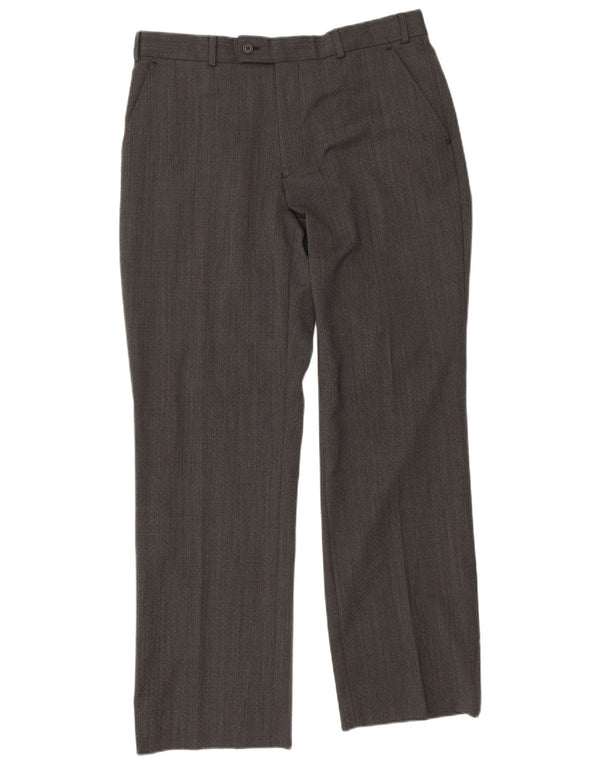 Calça masculina reta Ted Baker W34 L31 cinza