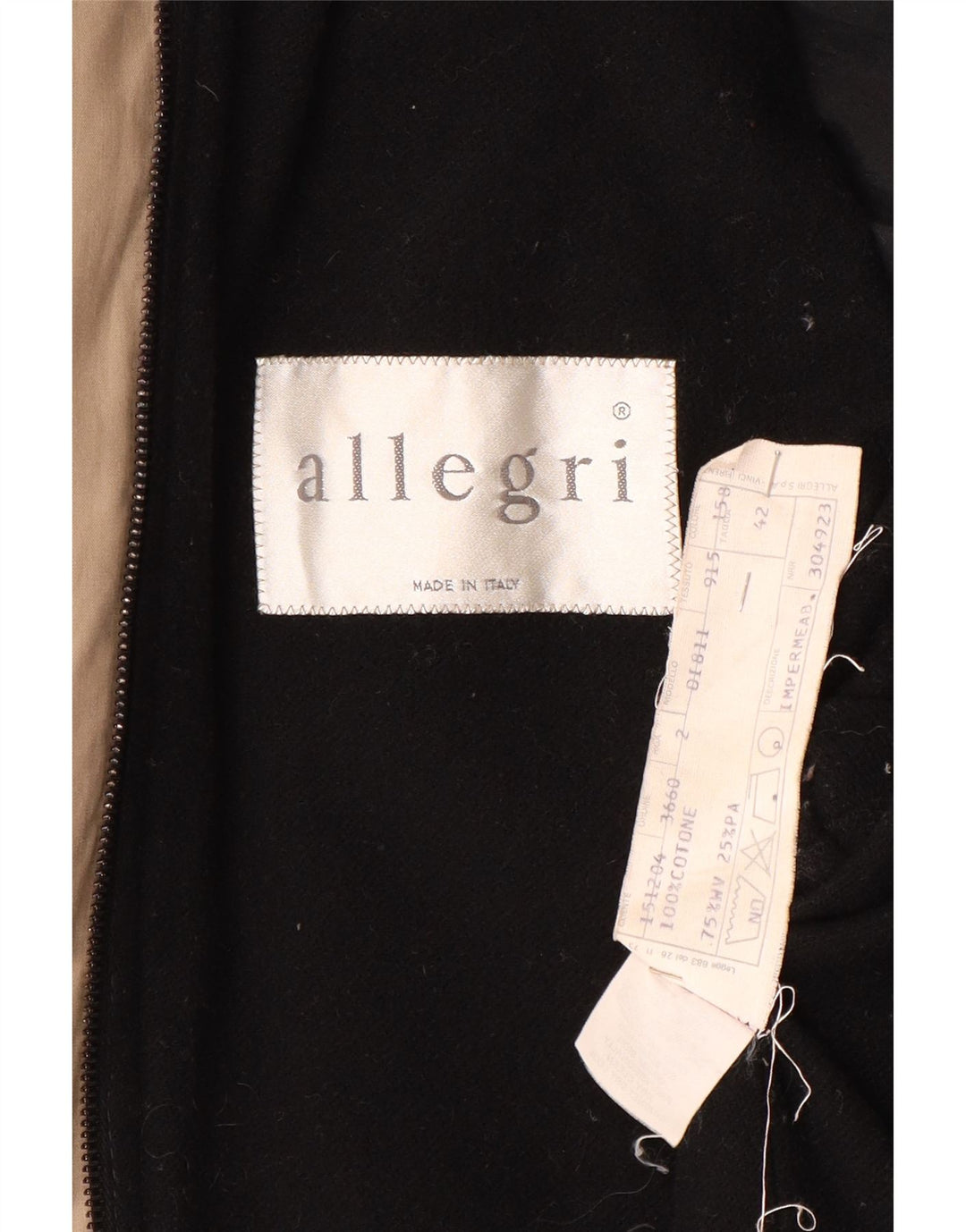Sobretudo feminino oversized ALLEGRI IT 42 lã bege médio