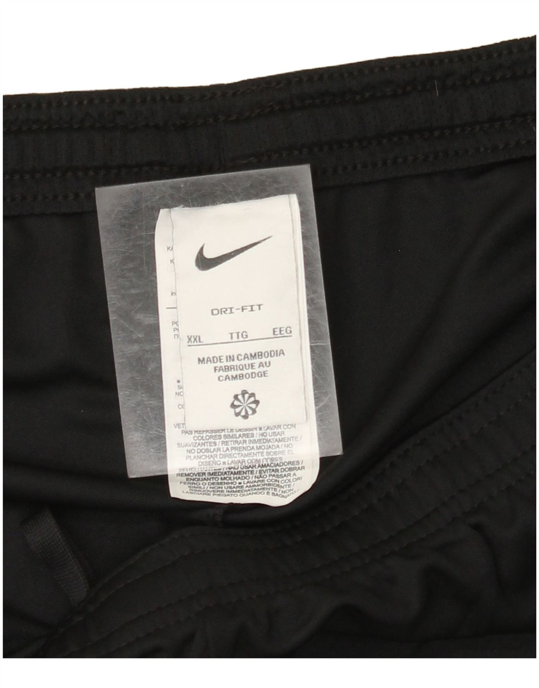 Shorts esportivos masculinos NIKE Dri Fit 2XL poliéster preto