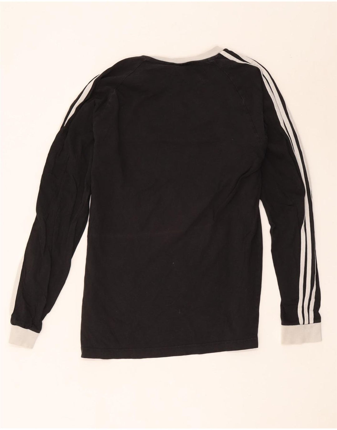 ADIDAS Mens Top Manga Longa Grande Algodão Preto