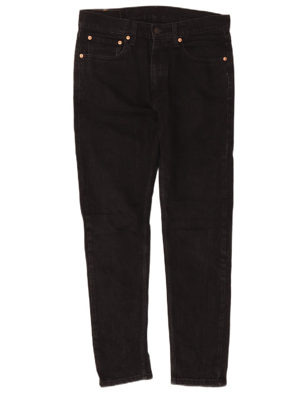 Calça jeans masculina Levi's 515 Slim Fit Tapered W32 L32 algodão preto