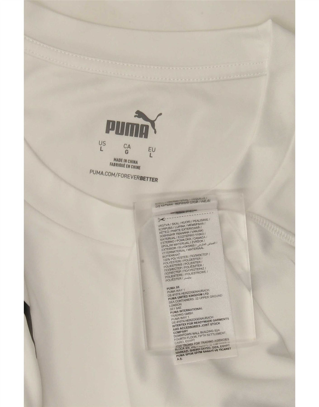 Camiseta masculina Puma Deutshland Graphic grande poliéster branco
