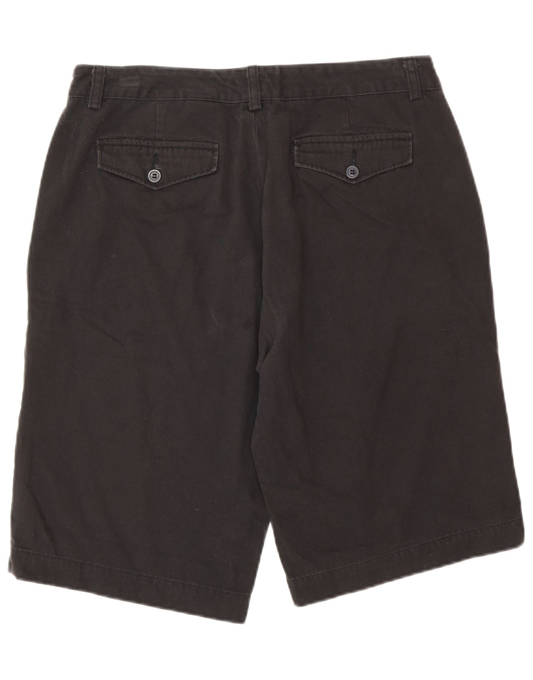 Shorts Chino feminino Eddie Bauer EUA 12 grande W32 algodão preto