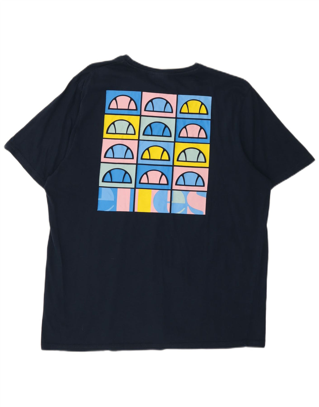 Camiseta gráfica masculina ELLESSE 2XL algodão azul marinho