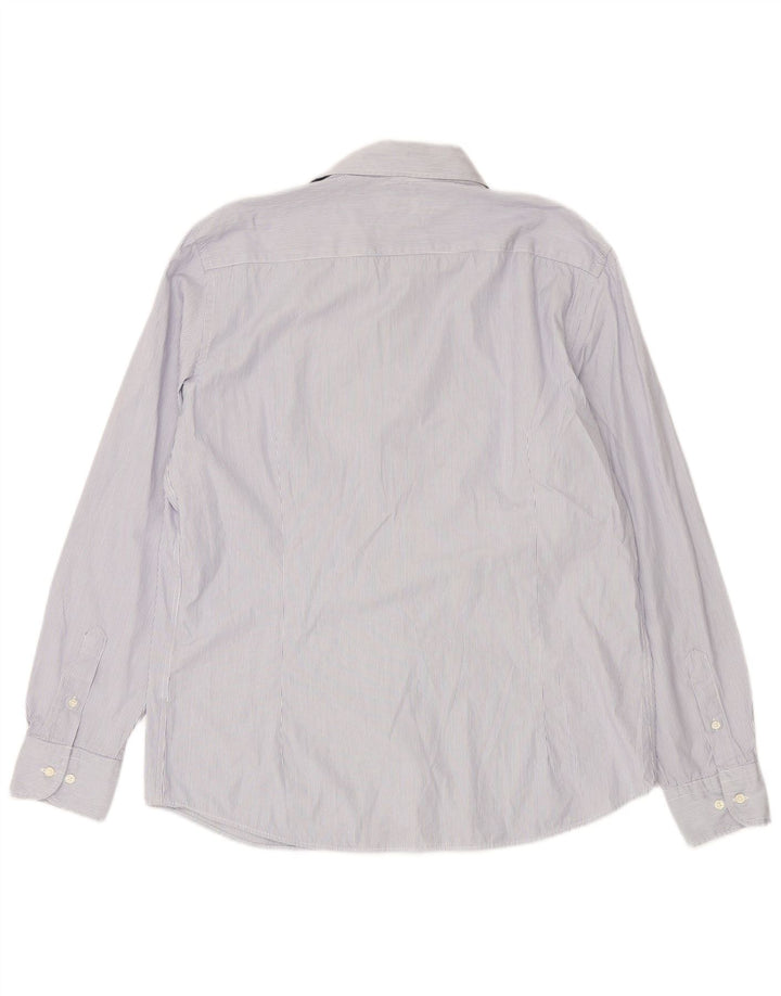 Camisa masculina MASSIMO DUTTI XL listrada azul