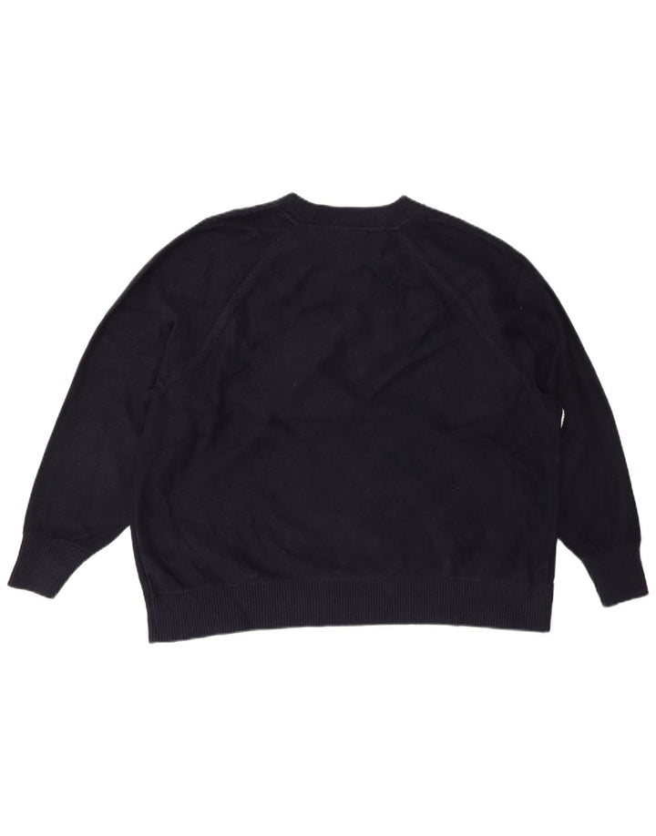 Suéter feminino TOMMY HILFIGER com gola canoa IT 48 XL azul marinho