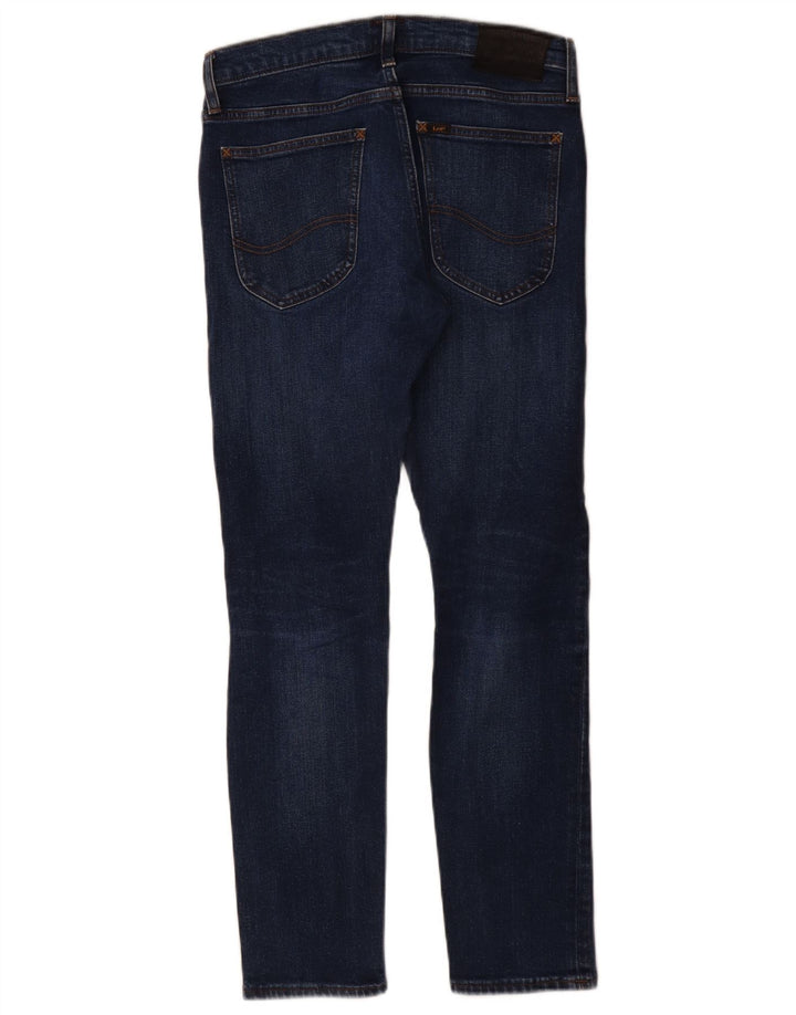 Lee Womens Luke Slim Jeans W29 L30 Azul Algodão