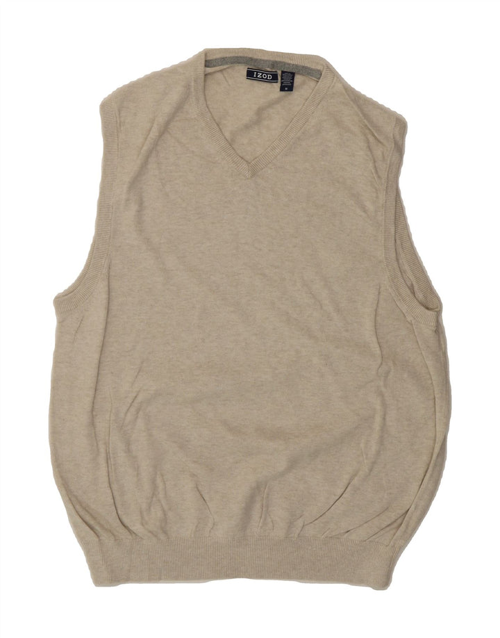 IZOD Mens Vest Tank Top Medium Grey Cotton Vintage Izod and Second-Hand Izod from Messina Hembry 