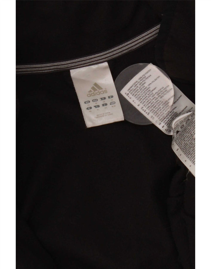 Jaqueta de lã feminina Adidas UK 14 poliéster preto médio