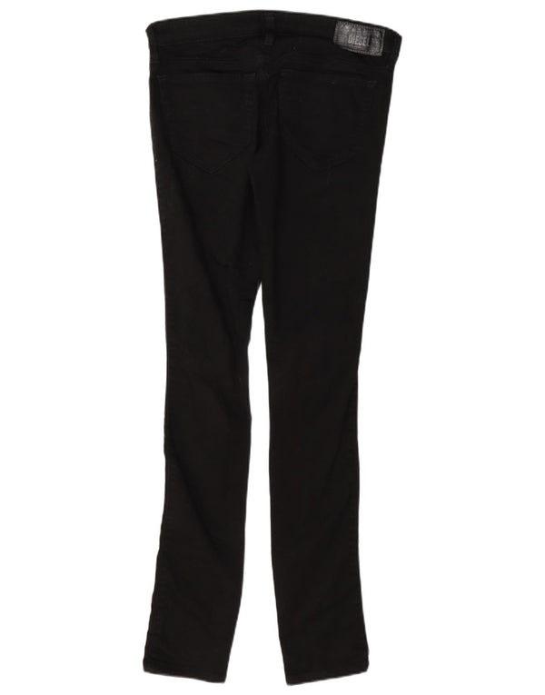 Diesel feminino Skinzee-baixa cintura baixa super slim jeans skinny W27 L32 preto