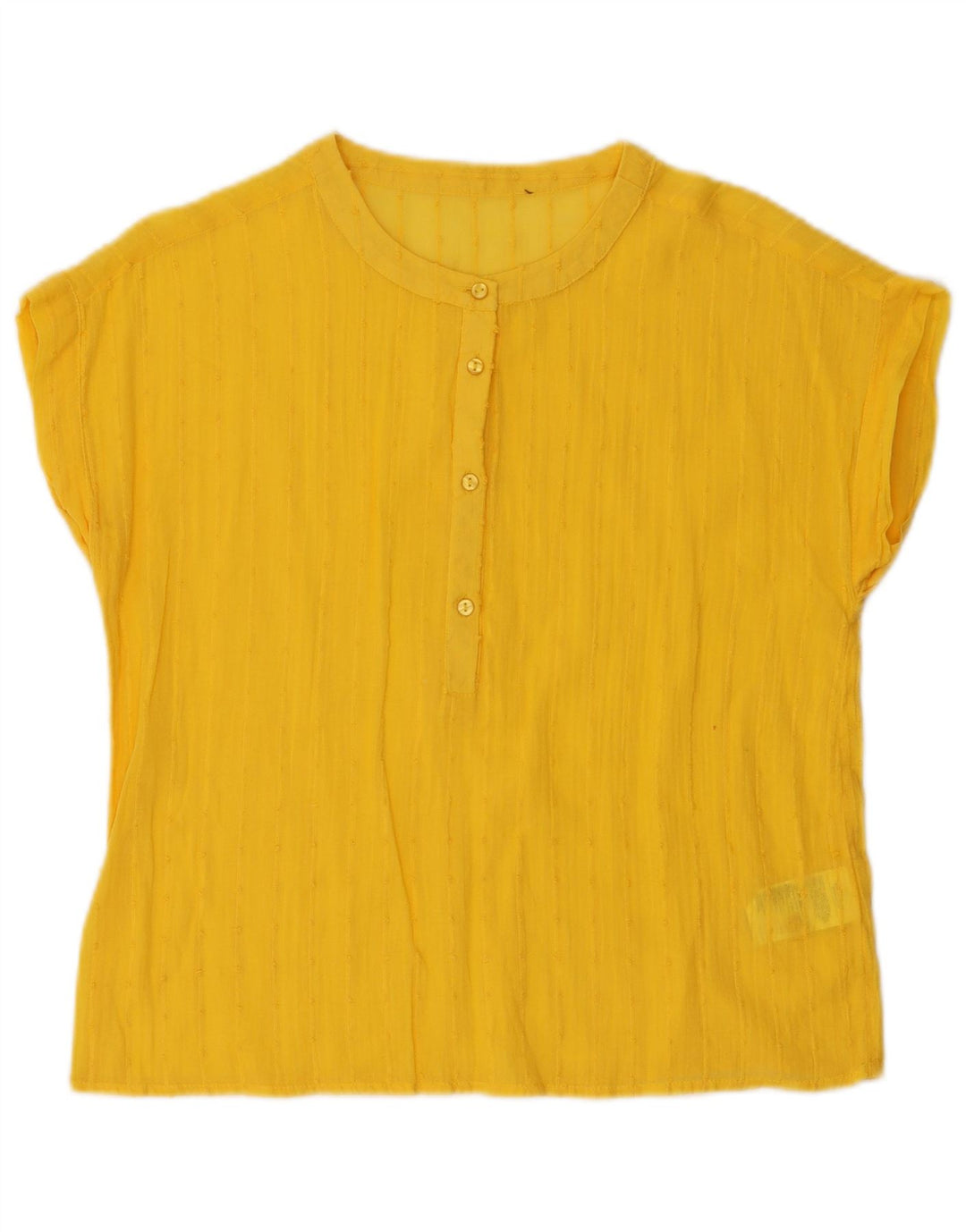 Blusa feminina OVS UK 16 grande algodão amarelo