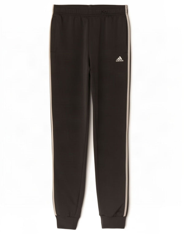 Adidas meninos calças de treino joggers 13-14 anos cinza poliéster