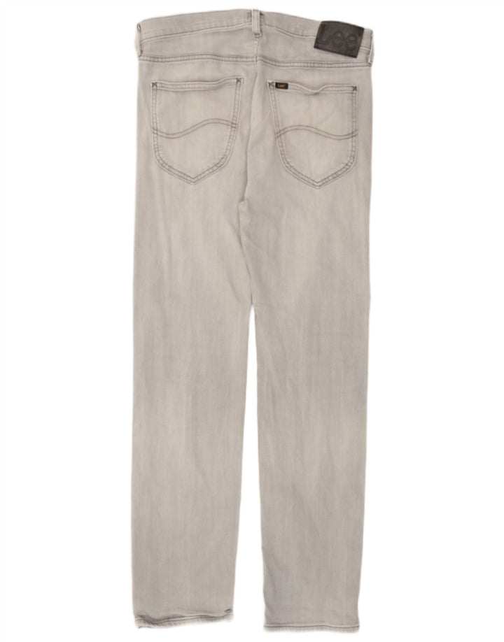 Lee Mens Daren Straight Jeans W32 L32 Algodão Cinza
