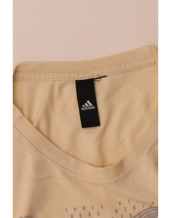 Camiseta Adidas Masculina Graphic Top Médio Amarelo