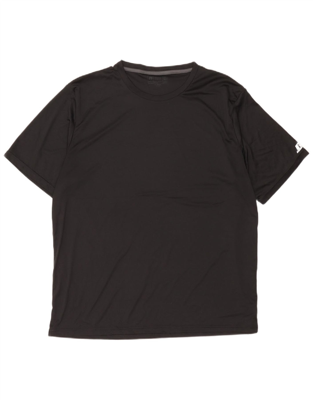 Russell Athletic Mens Camiseta Top 3XL Poliéster Preto
