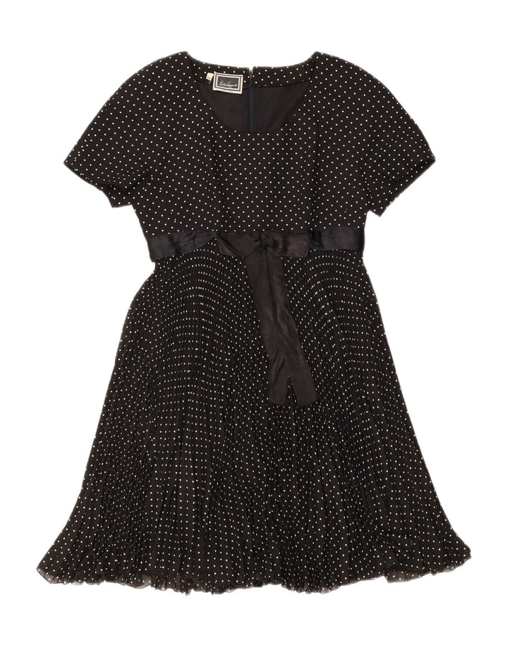 Vestido feminino Luisa Spagnoli evasê IT 44 bolinhas pretas médias