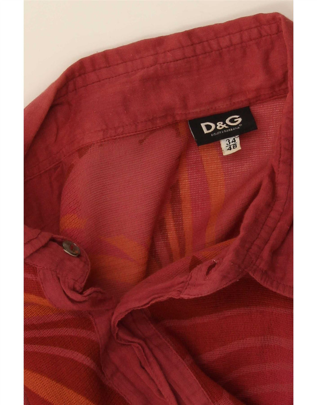 Camisa masculina Dolce & Gabbana IT 48 Médio Vermelho Floral