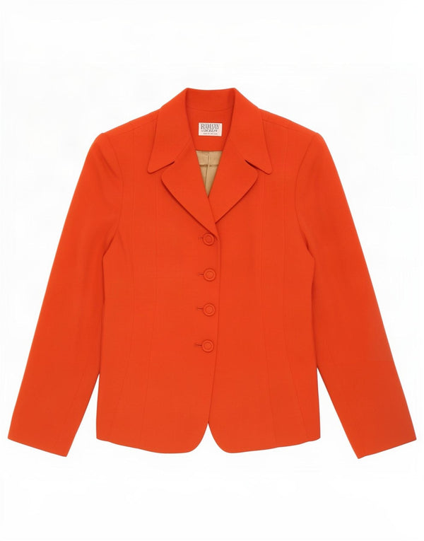 Jaqueta blazer feminina Ramsay com 4 botões Reino Unido 14 vermelho médio