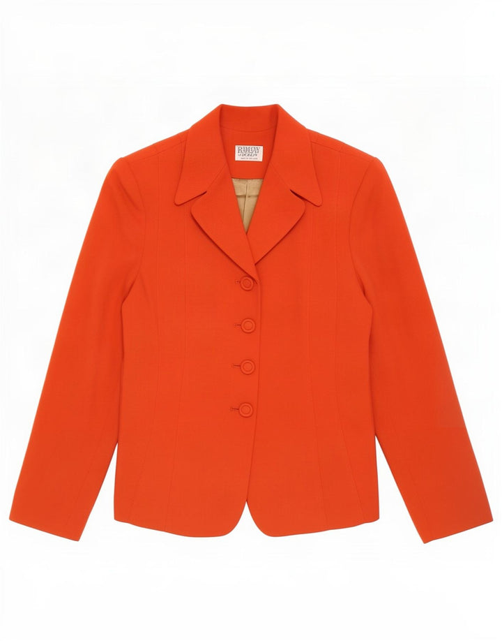 Jaqueta blazer feminina Ramsay com 4 botões Reino Unido 14 vermelho médio
