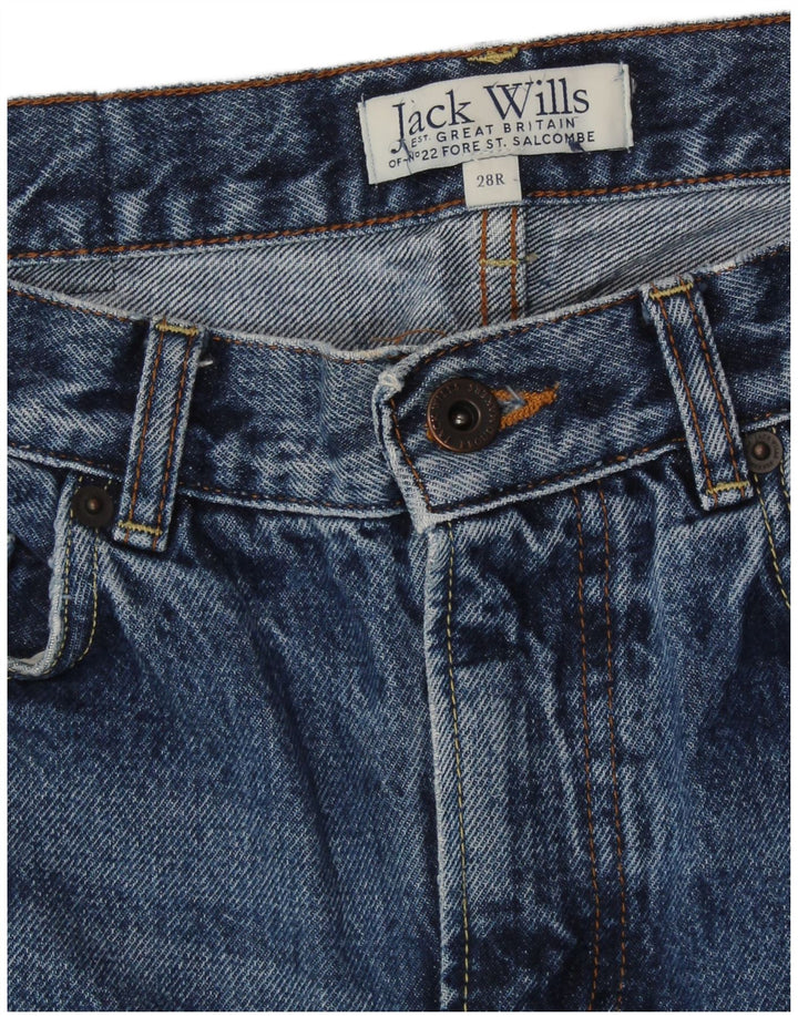 JACK WILLS Calça jeans feminina cônica W28 L30 algodão azul
