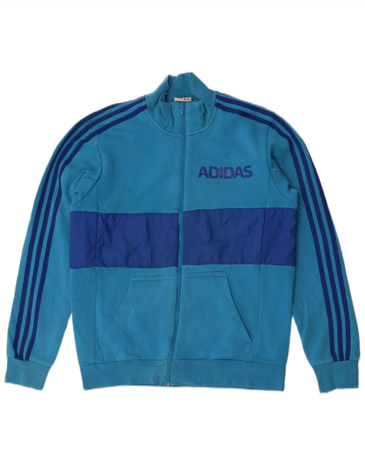 Jaqueta Adidas Masculina Graphic Tracksuit Top Azul Médio Algodão Colourblock