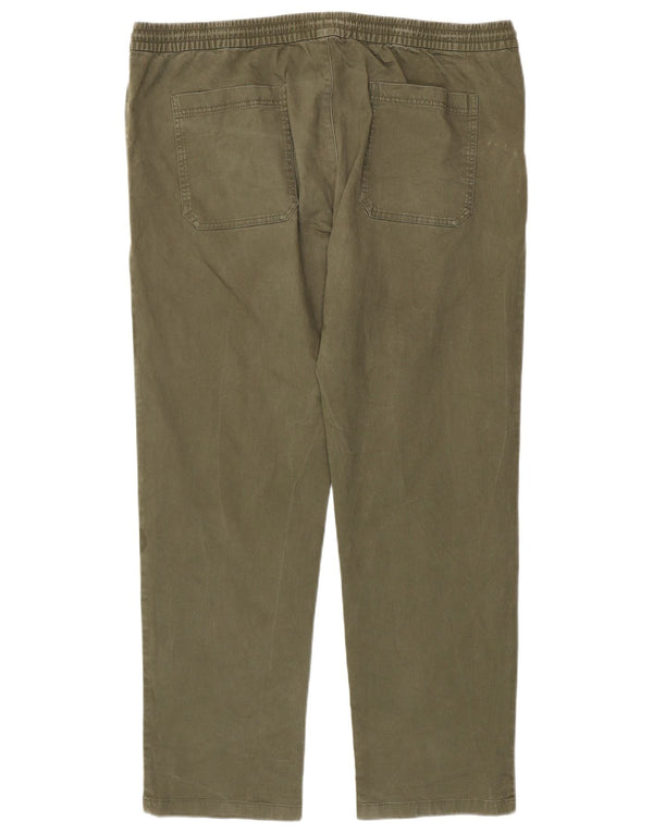 Calça chino reta masculina Marks & Spencer tamanho 42 W42 L31 algodão cáqui