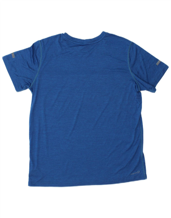 RUSSELL ATLÉTICO Meninos Camiseta Dri-Power Top 15-16 Anos 2XL Azul Nylon