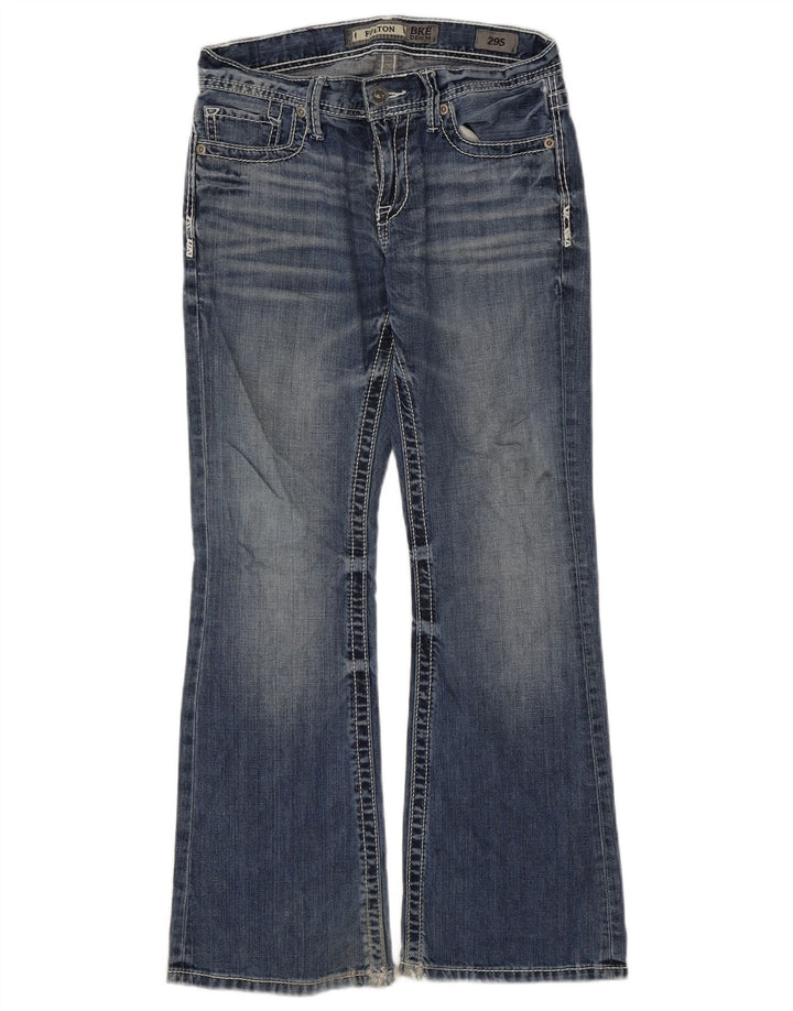 Calça jeans feminina BKE Fulton Bootcut W29 L29 azul algodão