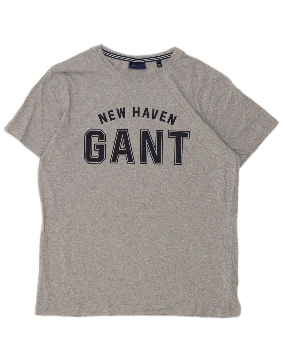 Camiseta masculina Gant com estampa gráfica grande algodão cinza