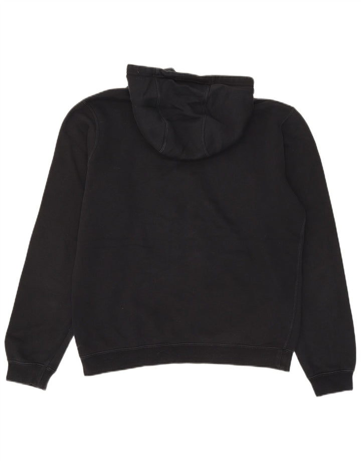 Nike masculino gráfico moletom com capuz médio algodão preto
