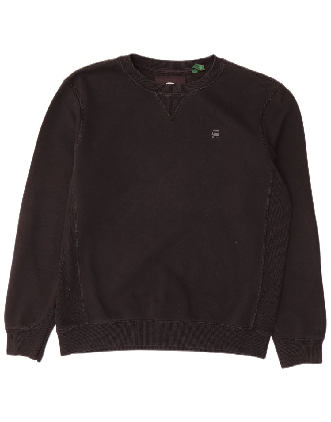 G-STAR moletom masculino jumper médio algodão preto