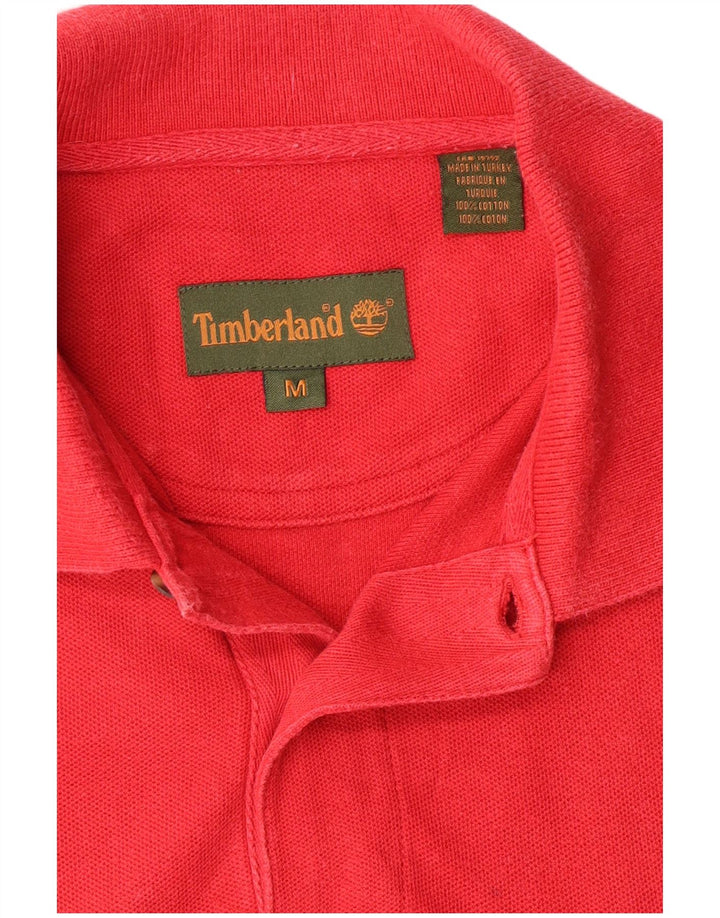 Camisa polo masculina Timberland médio algodão vermelho