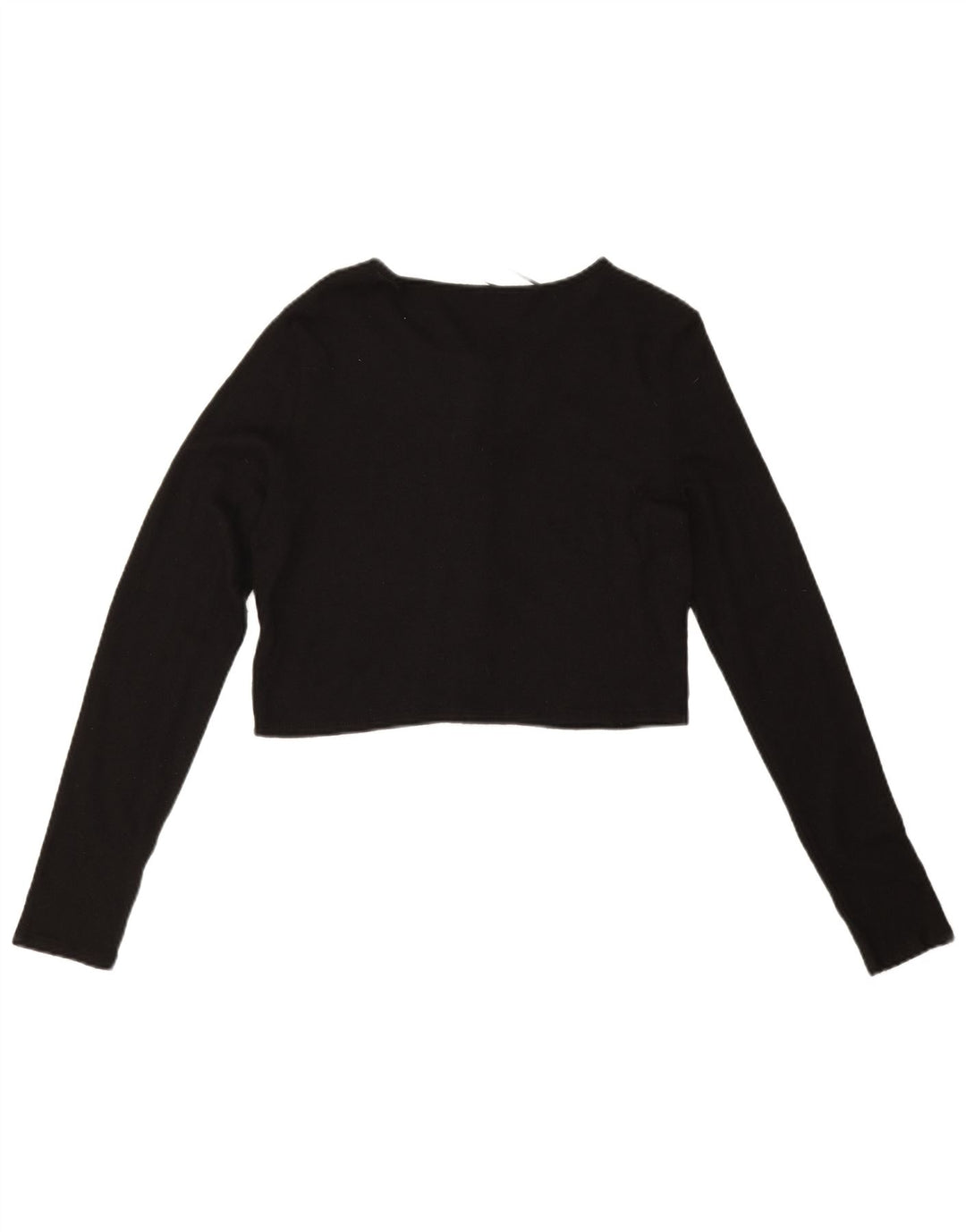 Suéter cardigã feminino Zara Reino Unido 14 grande viscose preta