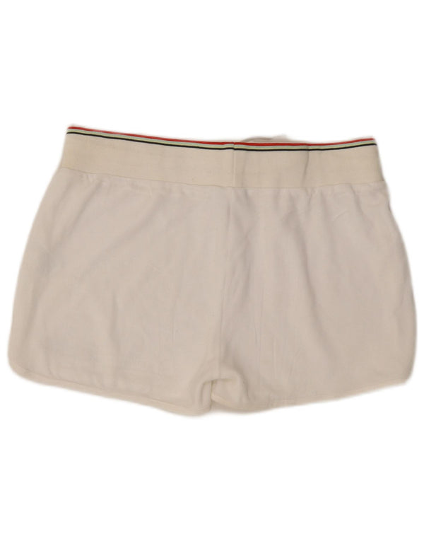 Shorts esportivo feminino Ellesse UK 16 grande algodão branco