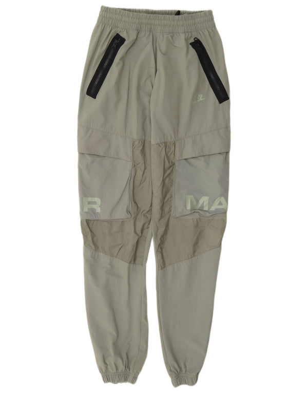 Nike Mens Graphic Calças de treino Joggers Pequeno Verde Colourblock Nylon
