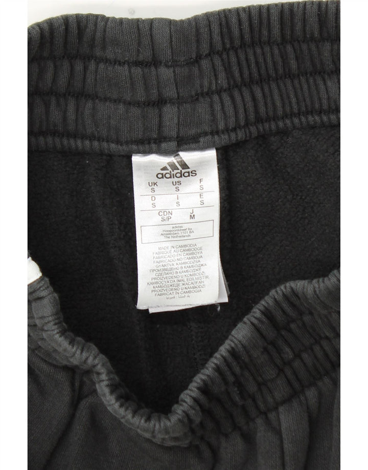 ADIDAS Mens Treino Calças Joggers Pequeno Algodão Preto