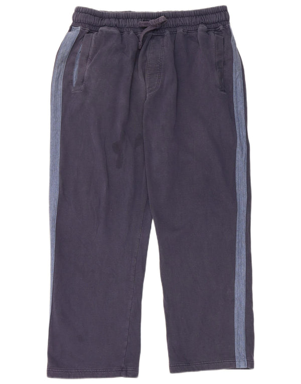 Calça de treino masculina Marks & Spencer XL W38 L29 azul marinho colorblock