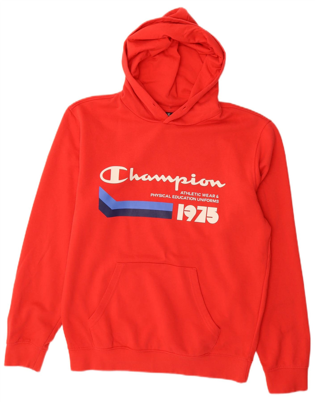 Jumper com capuz gráfico masculino Champion médio algodão vermelho