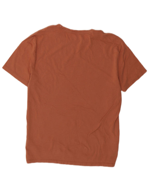 Camiseta masculina All Saints Top grande de algodão marrom