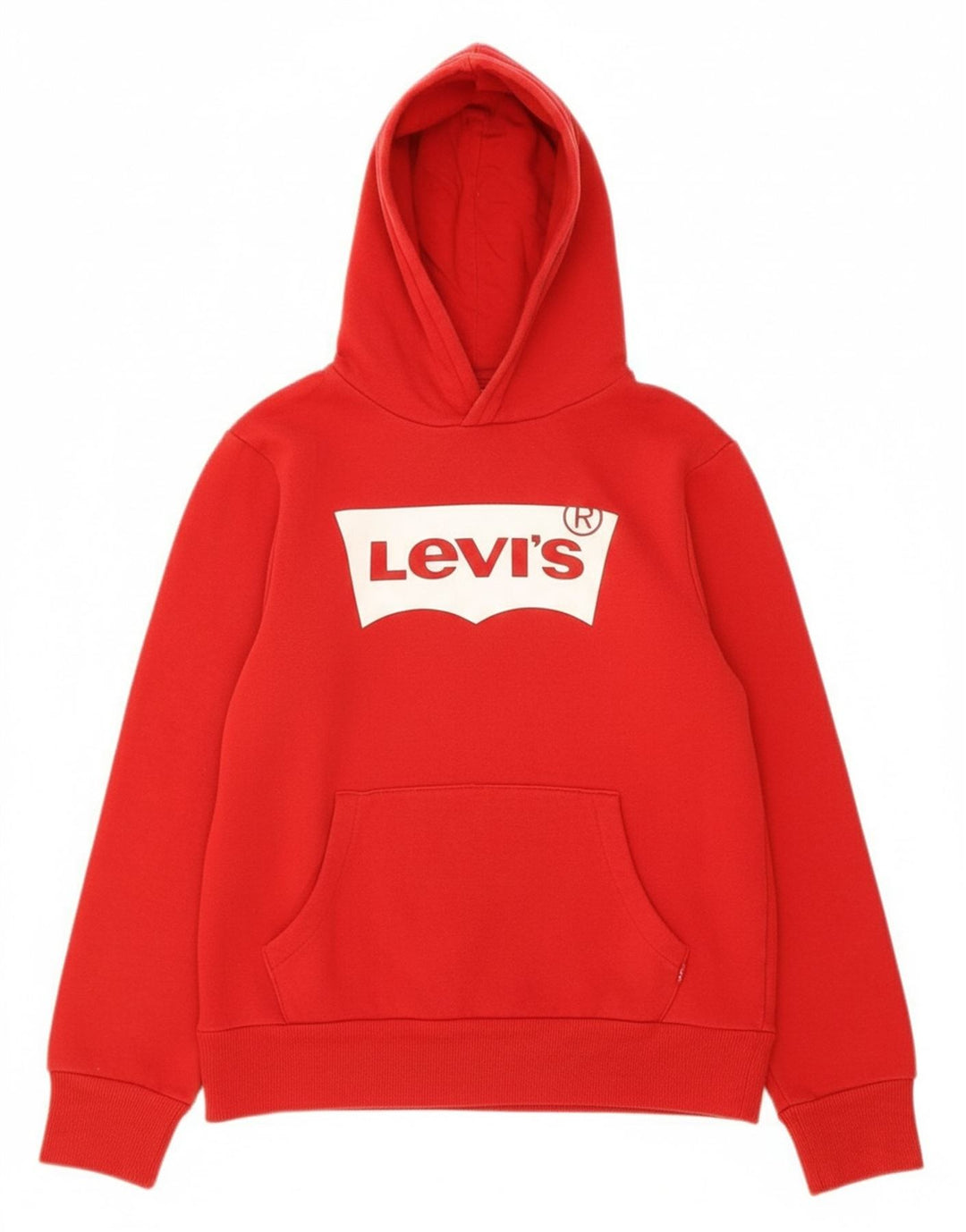 Moletom com capuz gráfico para meninas LEVI'S 11-12 anos algodão vermelho