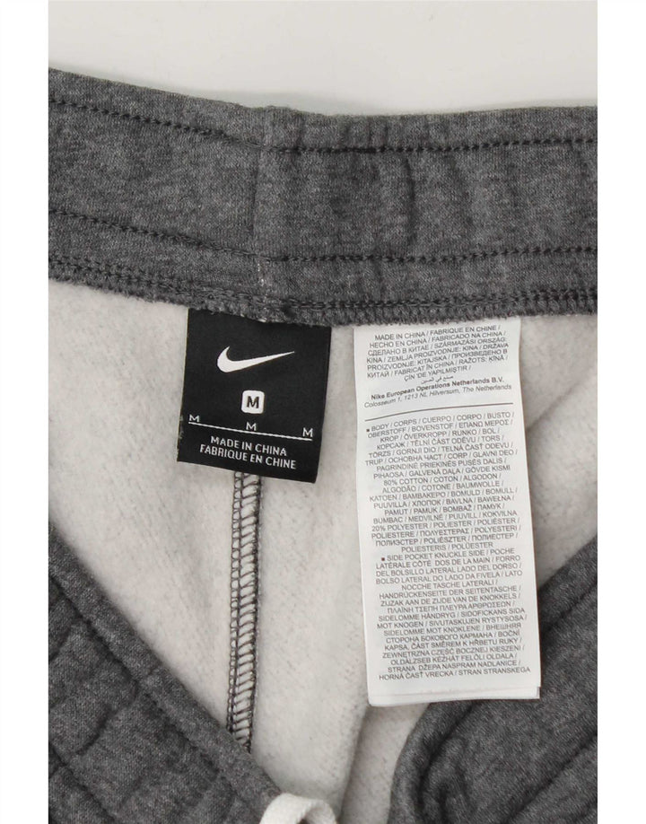 Shorts esportivos masculinos Nike médio cinza manchado de algodão