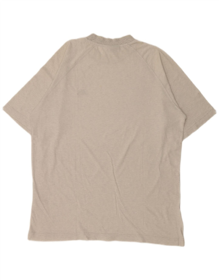 Camiseta masculina Kappa Top 2XL algodão manchado cinza