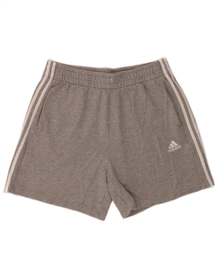Shorts esportivos masculinos Adidas XL cinza algodão